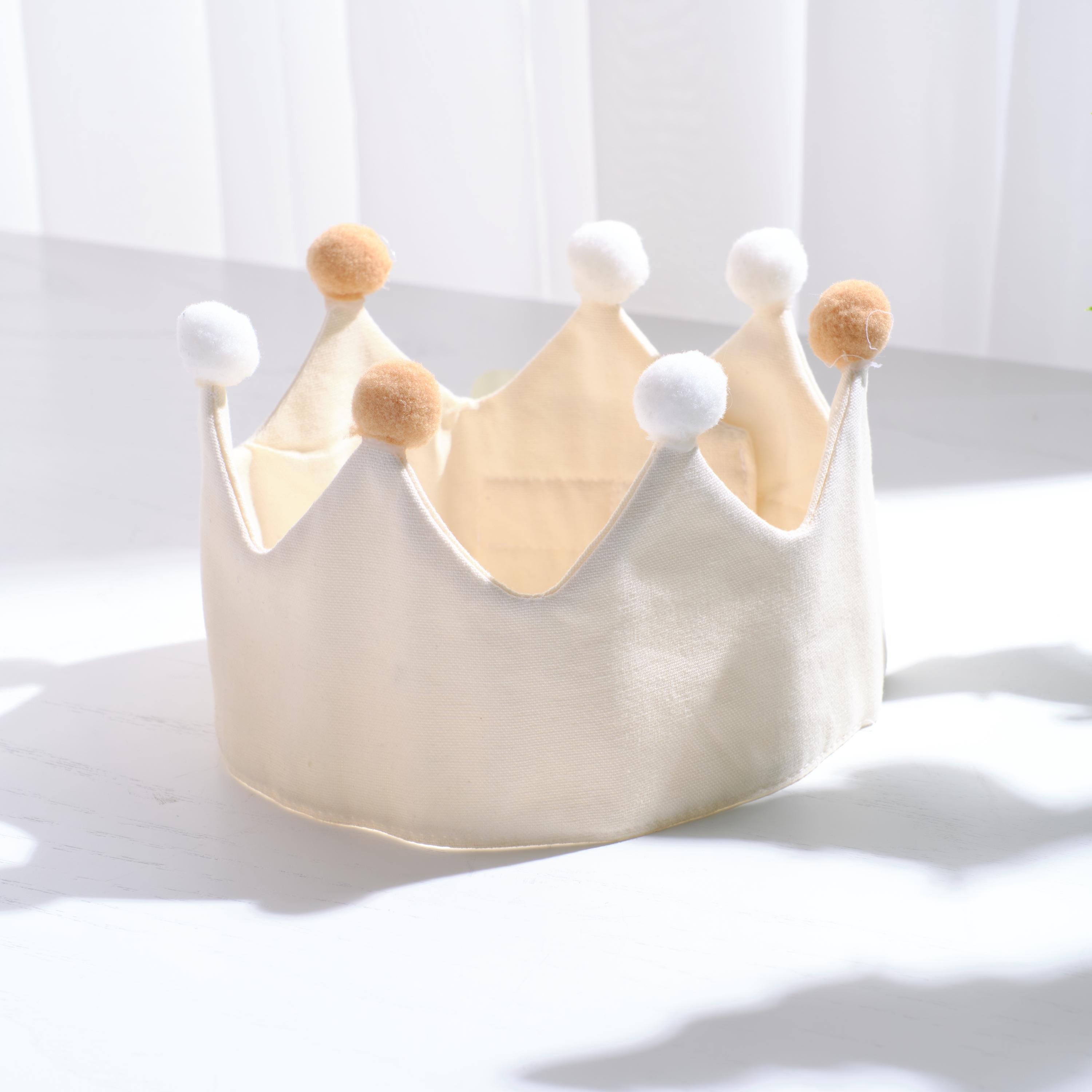 Personalized Hand-embroidered Linen Birthday Crown – Ocean Theme
