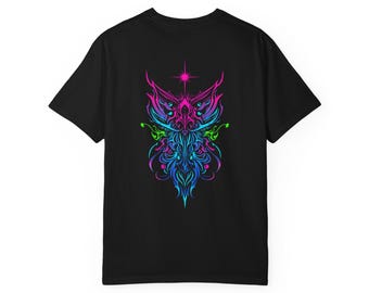 Vibrant Graphic T-Shirt | Unisex Casual Tee, Festival Wear, Gift for Him/Her, Colorful Art Tee, Boho Style Top
