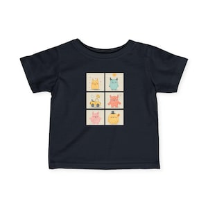 Cute Cartoon Infant Tee, Baby Shirt, Toddler T-Shirt, Kids Gift, Playful Party Apparel, Fun Nursery Clothes
