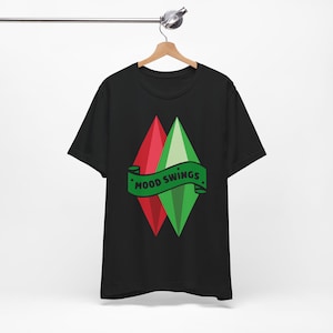 The Sims Black T-Shirt, Retro Gaming Tee, Unisex Short Sleeve Shirt, Perfect for Gamers, Video Game Gift, Casual Wear, Gamer Apparel