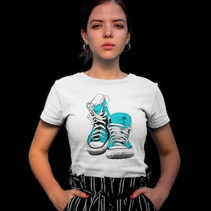 Cool Kids Sneakers Tee, Youth Graphic T-Shirt, Trendy Kid&#39;s Apparel, Cute Outfit for Boys and Girls, Birthday Gift, Summer Style