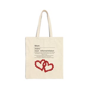 Mom Definition Tote Bag / Mothers Day Gift, Mom Birthday Gift, Mom Gifts, Best Mom, Special Mom Gift, Gift for mom