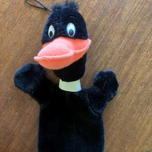 VTG 1971 Daffy Duck handpop Warner Brothers Looney Toons 12 inch hoog