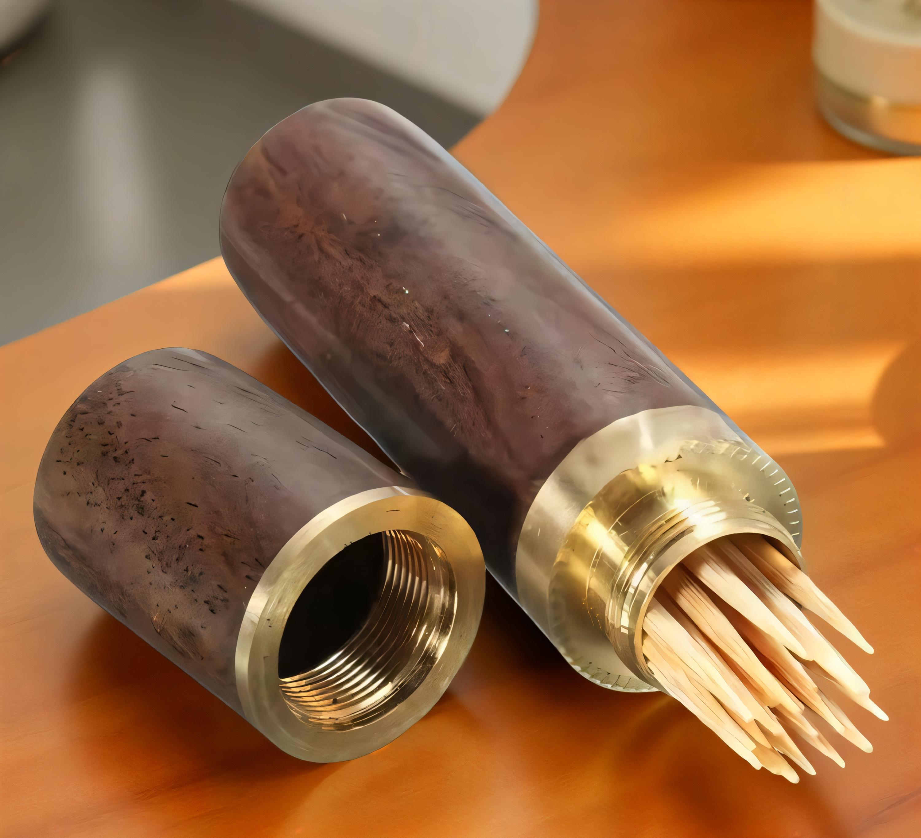 Aazon.co: Honeydak 10 Pieces Portable Wood Toothpick Holder Ini