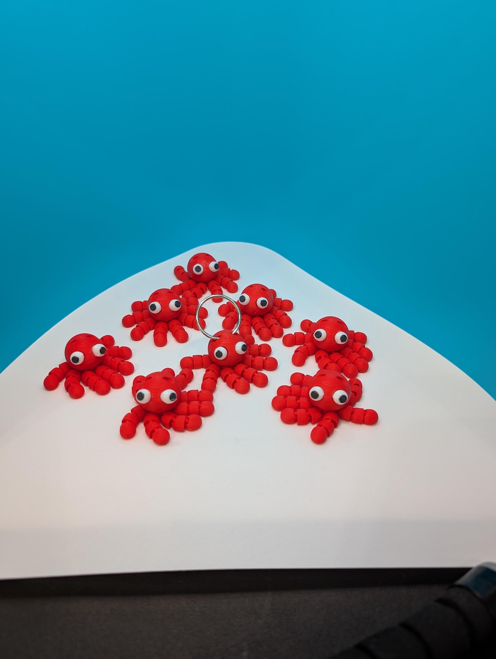 Articulated Octopus Keychain