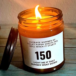 Toilet humor candle, Funny Scented Soy Candle