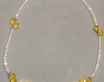 Yellow Roses Necklace