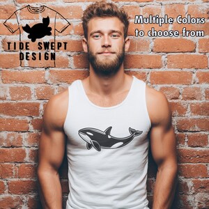 Orca Whale Tank Top, Killer Whale shirt