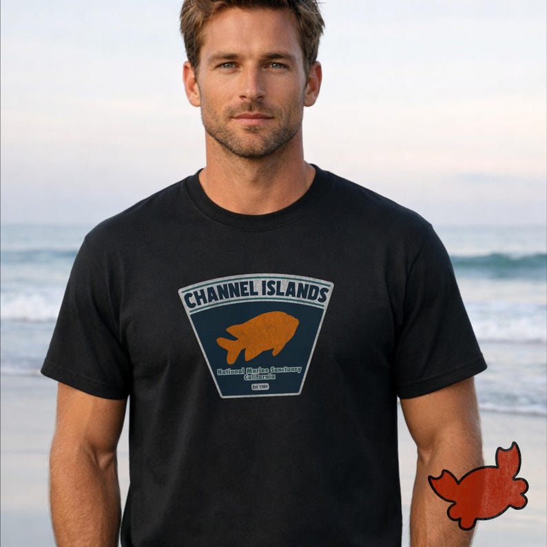 Men's Cotton T-Shirt – Classic Fit | Channel Islands National Marine Sanctuary image 7