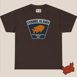 Men's Cotton T-Shirt – Classic Fit | Channel Islands National Marine Sanctuary Dark Chocolate