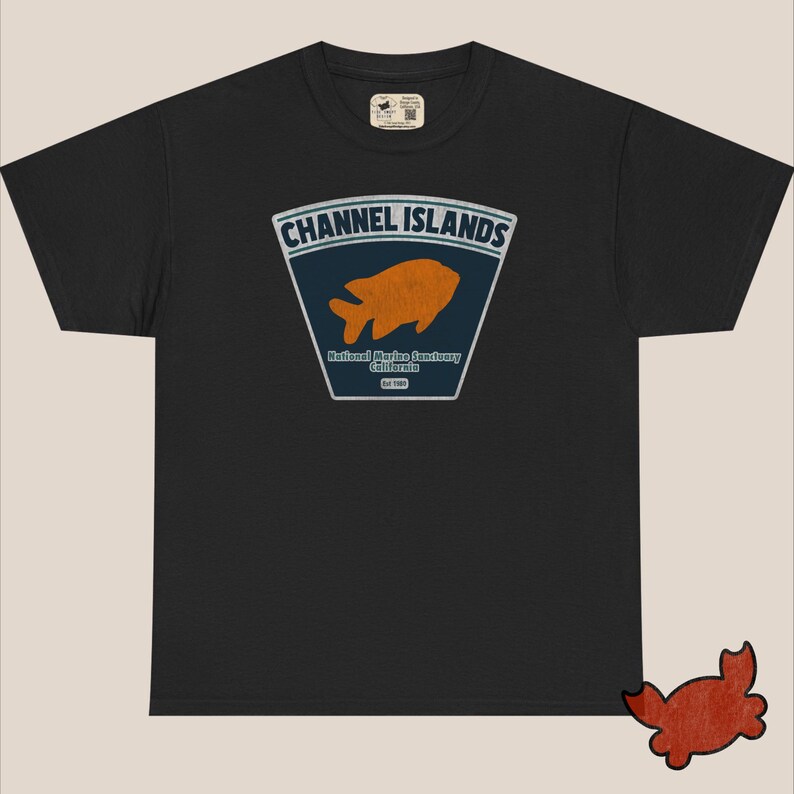 Men's Cotton T-Shirt – Classic Fit | Channel Islands National Marine Sanctuary Black