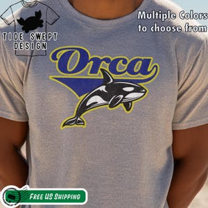 Team Orca TShirt, Unisex T-Shirt for Killer Whale Lovers