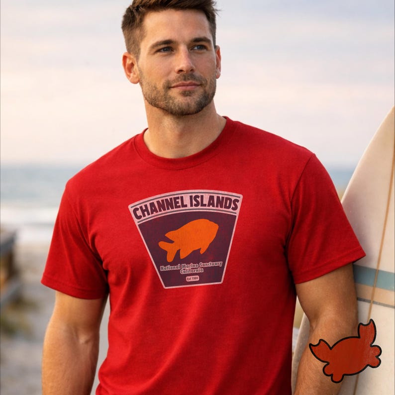 Men's Cotton T-Shirt – Classic Fit | Channel Islands National Marine Sanctuary image 8