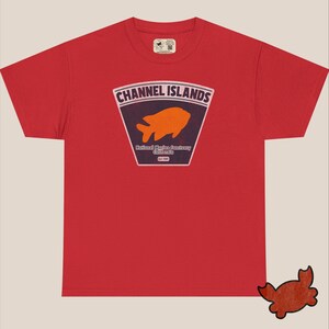 Men's Cotton T-Shirt – Classic Fit | Channel Islands National Marine Sanctuary Red