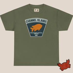 Men's Cotton T-Shirt – Classic Fit | Channel Islands National Marine Sanctuary Military Green