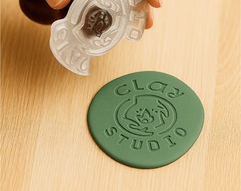 Custom Logo Stamp, Pottery Makers Mark, Gift for Potters, Custom Pottery Stamp for Clay, Ceramics Stamp, Pottery Tools, Signature Stamp