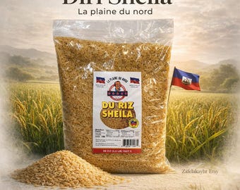 Arroz Diri Sheila, La Plaine du Nord, Haití (bolsa de 56 oz / 3.5 libras) Envío gratuito