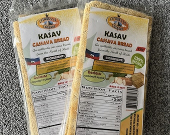2 Kasav lakay dous, free shipping_ haitian sweetened cassava bread.
