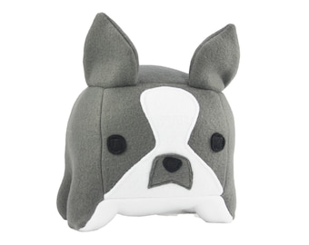 Gray Boston Terrier