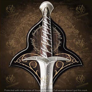 Réplique de spada fatta a mano Spada Sting pour je fan Cosplay Réplique de spada Regalo pour lui, regalo di Halloween, etichetta regalo, spada