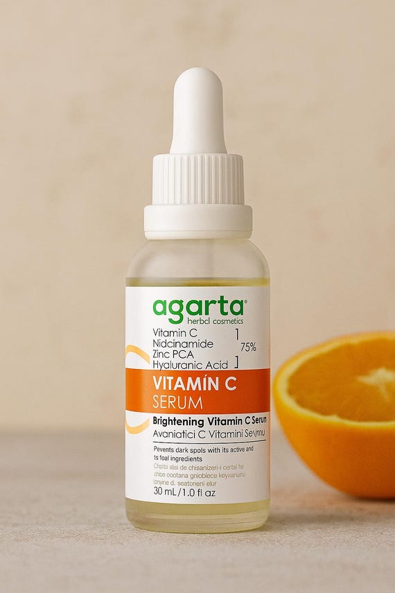 Vitamin C 3.5 % Brightening Face Serum • Niacinamide + Zinc PCA • Dark-Spot & Tone Corrector • Vegan Natural Skincare