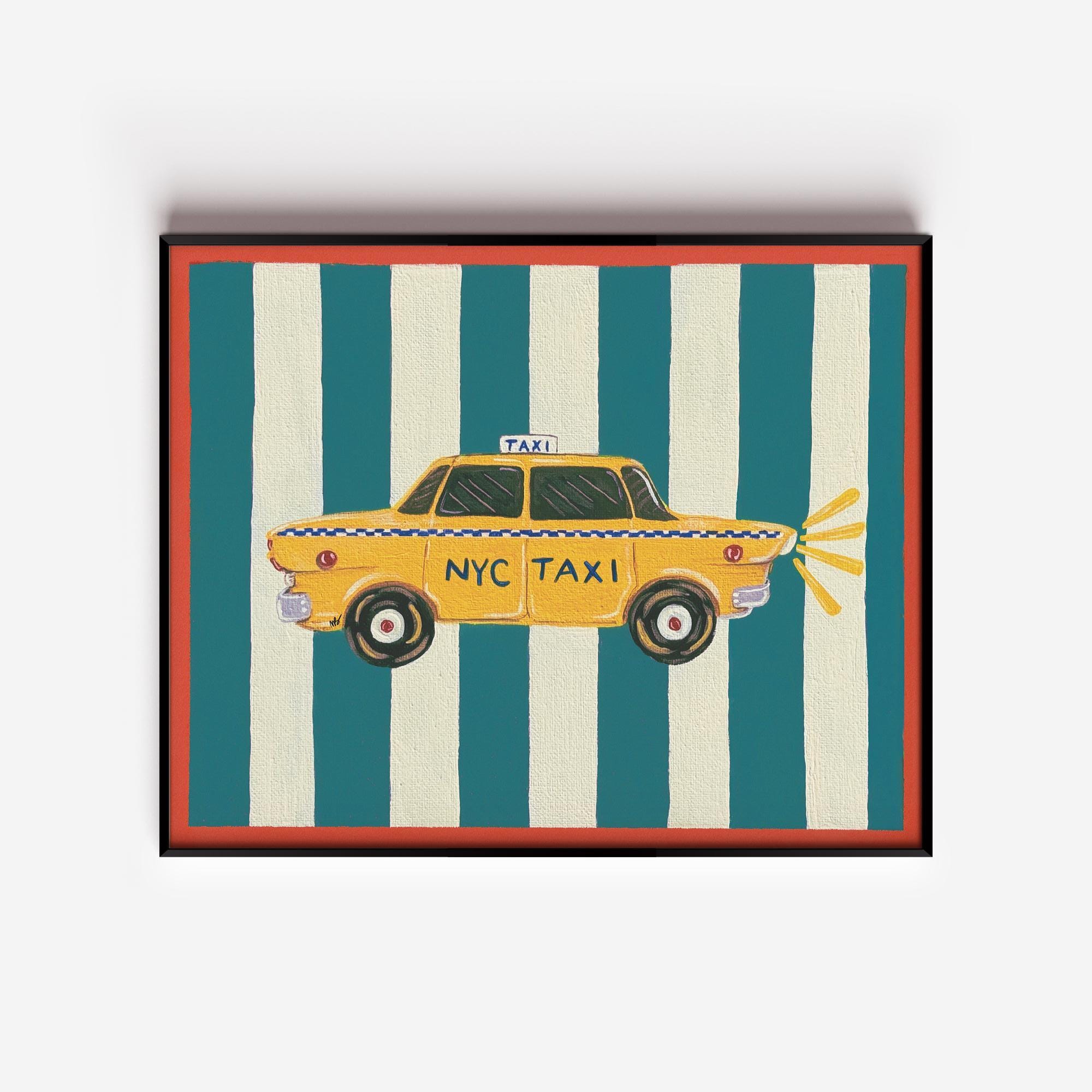 Lindo ニューヨークタクシー壁掛けアート New york taxi art - Etsy 日本