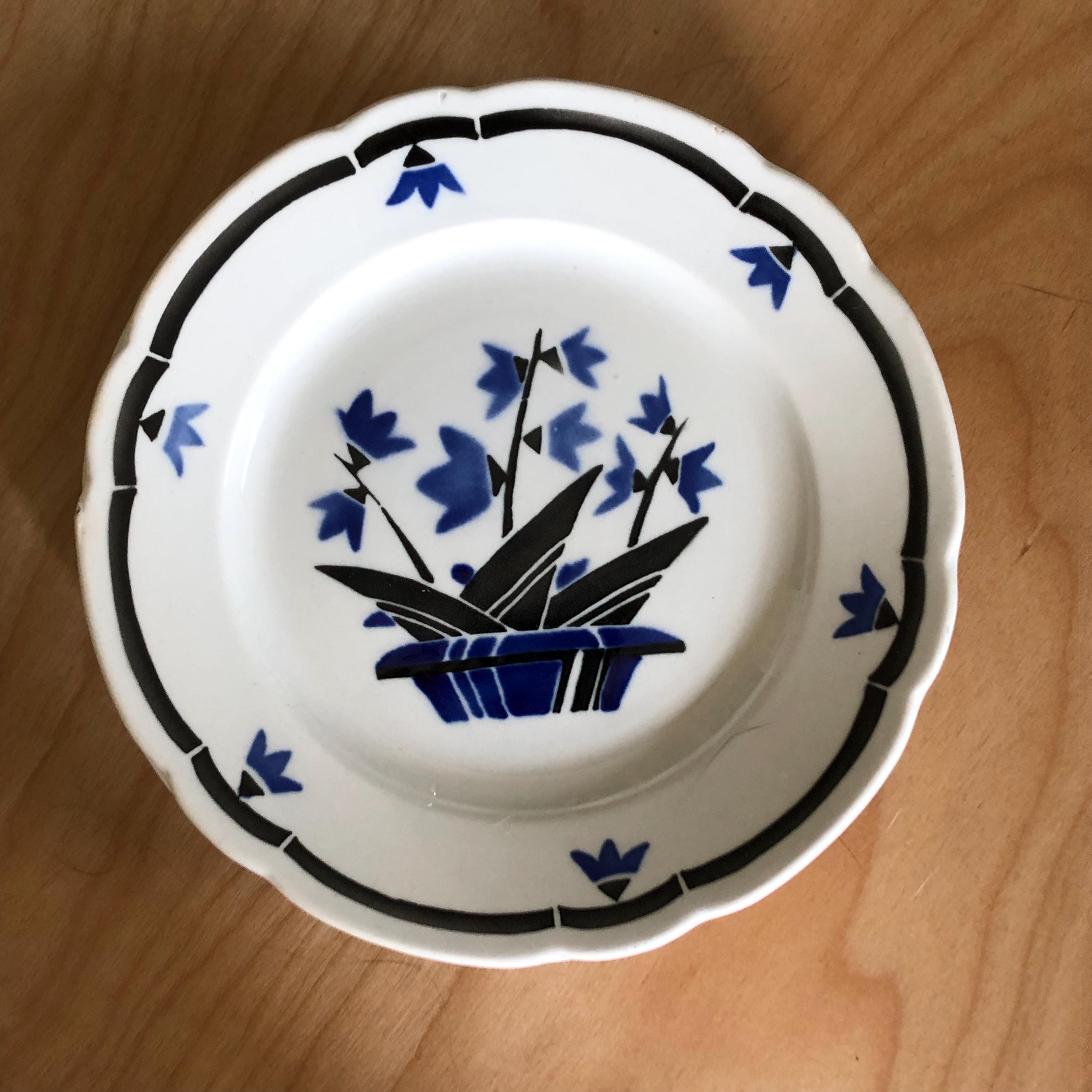 Grande Assiette Ancienne De Badonviller - Céramique Sans Estampe - État D'Usage
