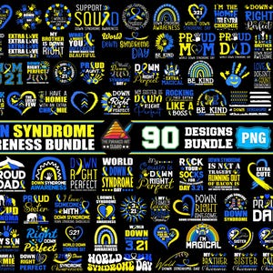 Down-syndrom SVG PNG Bundle, T21 Gelb Blau Band svg, Bewusstseinssocken 21 März svg, Down-syndrom regenbogen, Down-syndrom bewusstsein svg