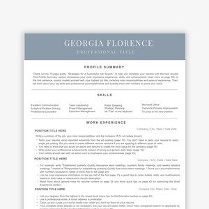 Project Manager Resume Template, CEO Resume, Manager Resume, Executive Director Resume Template for Modern Executive, CV Template With Photo