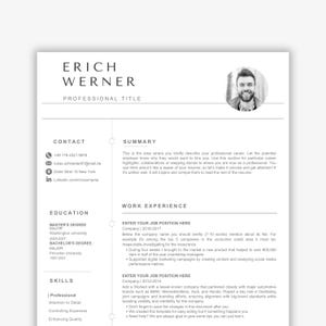 Administrative Assistant Resume Template, Office Assistant Resume, Professional Resume Template, Cover Letter, ATS Friendly Resume Editable