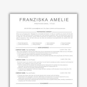 Tech Resume Template: ATS-Friendly Canva Cover Letter (PDF Download