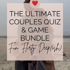 Paare Spiele Bundle | Lustiges romantisches Quiz, Date Night Fragen, Dies oder Das & Schnellfeuer Karten für Paare