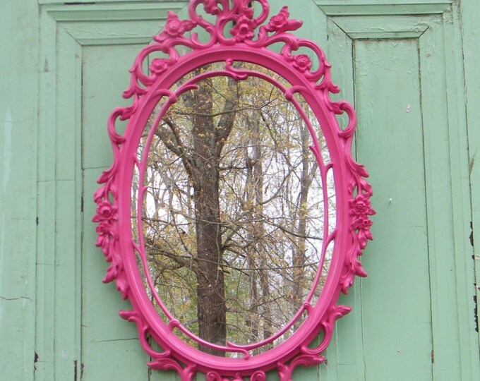 Wall Mirror Ornate Vintage Syroco Double Frame Upcycled in Etsy