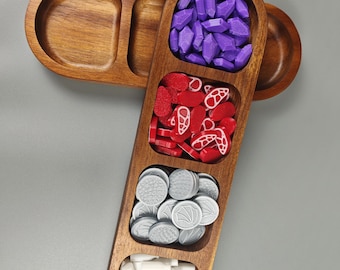Wyrmspan Custom Token Tray | Borad Game Token Tray |Solid Wood Organizer | Personalized Wyrmspan token tray