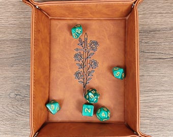 Custom Dice Tray - Dice Rolling Tray for DnD, Dungeons and Dragons, D&D key tray, Boardgame tray
