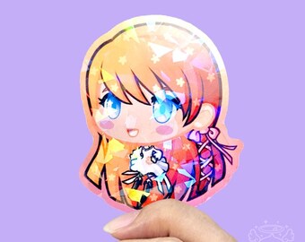 Ryne Minfillia Aufkleber FFXIV 6,5 cm Holographisches Vinyl Wasserfest