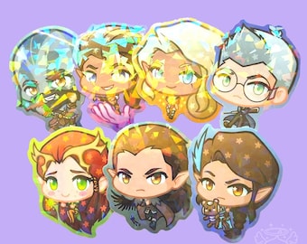 Critical Role Vox Machina 2.5in Holographic Vinyl Sticker Water Resistant