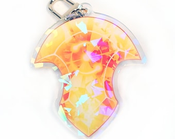 AZEM Final Fantasy XIV Soul Crystal Holographic - 2in Keychain Charm Double Sided