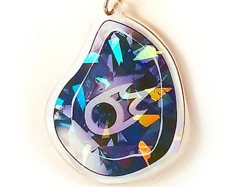 BLM Black Mage Final Fantasy XIV Soul Crystal Holographic - 2in Keychain Charm Double Sided