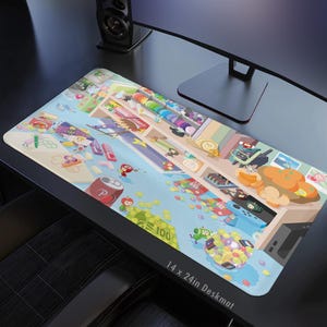 Katamari Damacy Playmat Deskmat 14x24in