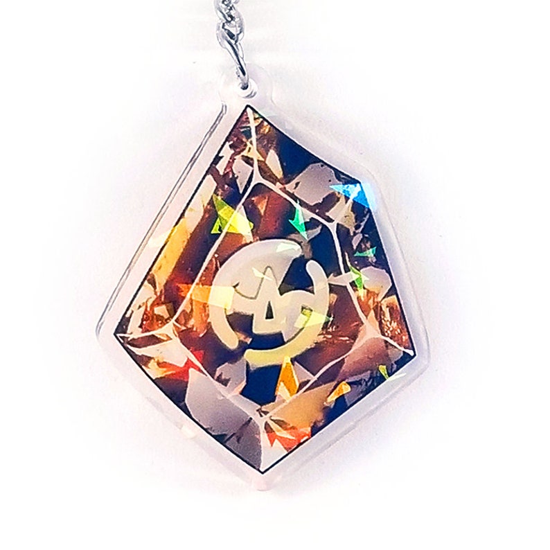 2in Keychain Charm Double Sided SAM Samurai Final Fantasy XIV Soul Crystal Holographic