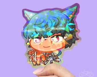 Koana Aufkleber FFXIV 6,5 cm Holographisch Vinyl Wasserfest