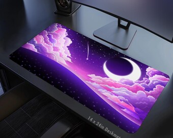 Blissful Moonlight Playmat Deskmat 14x24in