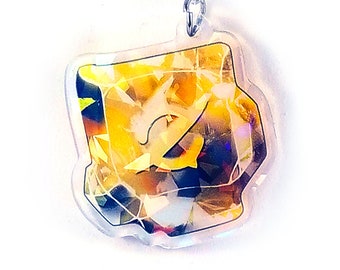 GNB Gunbreaker Final Fantasy XIV Soul Crystal Holographic - 2in Keychain Charm Double Sided