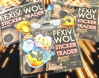 FFXIV WoL Sticker Trade Badge Fanfest 3 x 4 in