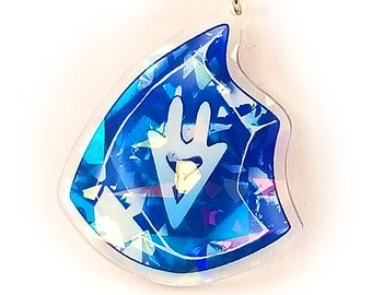 DRG Dragoon Final Fantasy XIV Soul Crystal Holographic - 2in Keychain Charm Double Sided