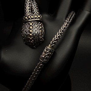 John Hardy Pendant Necklace with 18k Gold Signed