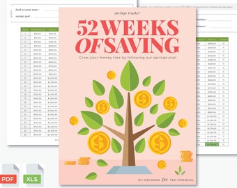 Achieve Your Financial Goals: 52 Week Savings Challenge Printable Bundle