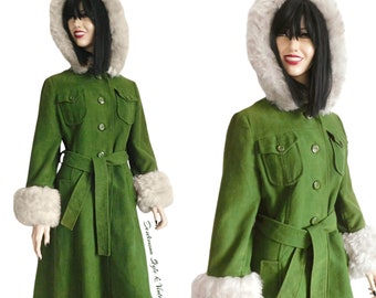 moss green coat