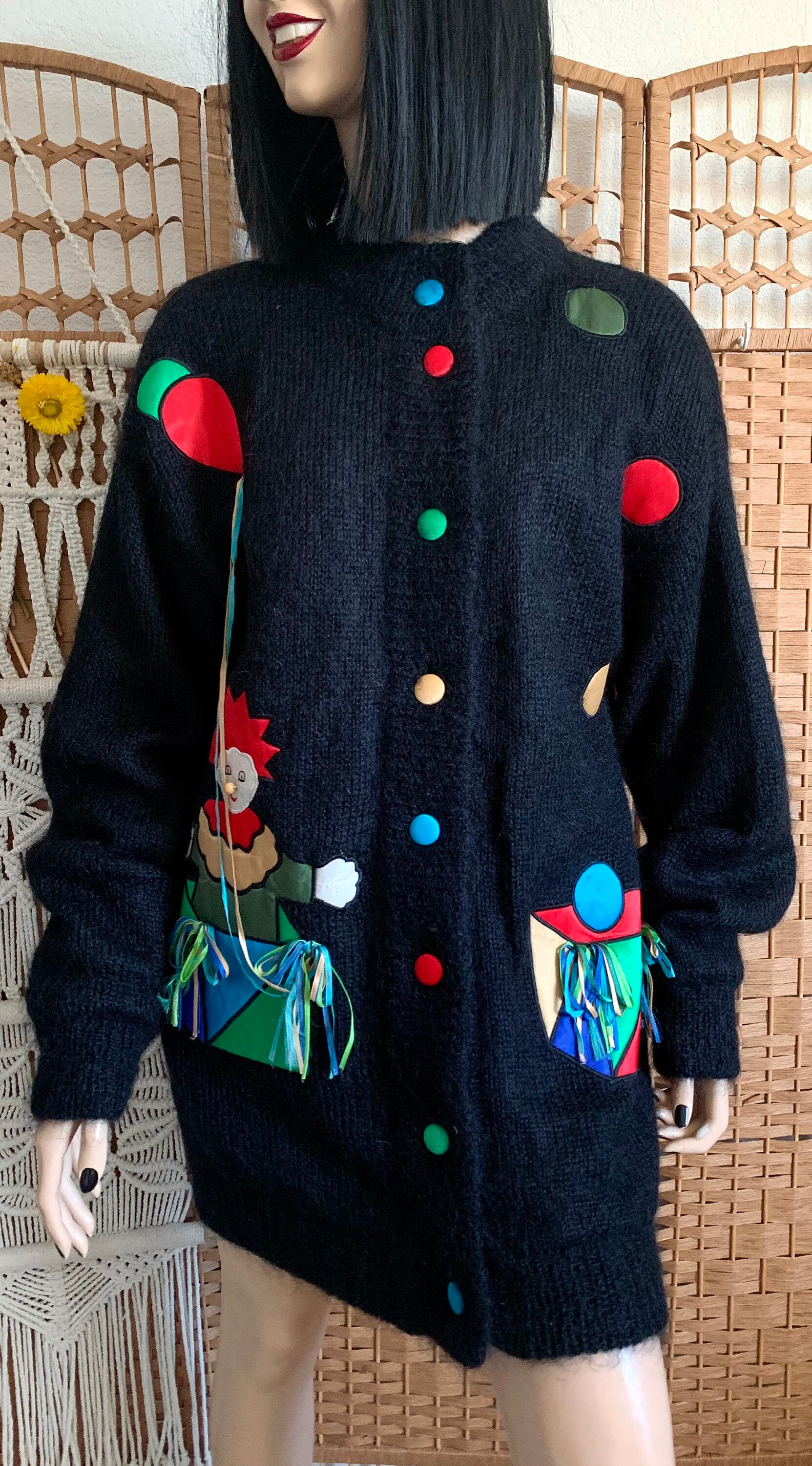 Clown Cardigan - Etsy